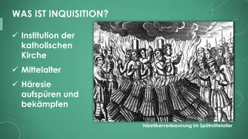 Vorschau - Präsentationen/Tafelbilder - Die Inquisition (Präsentation und H5P) - Seite 1