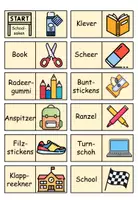 Vorschau - Spiele - Domino Schulsachen / Schoolsaken Niederdeutsch - Deckblatt