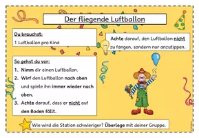 Vorschau - Stationenlernen - Stationskarten Sport: Als Clown im Fasching/ Karneval (Klasse 2-4) - Seite 3