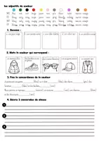 Vista previa - Unidades / Secuencias / Situaciones de Aprendizaje - FICHE LES VÊTEMENTS - página 1