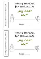 Vorschau - Arbeitsblätter - Miniheftchen "ng oder nk" - Seite 2