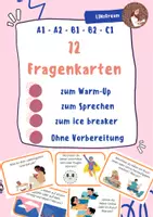 Vorschau - Spiele - 72 Icebreaker Fragen Kennenlernen & Warm up & Sprechen - Deckblatt