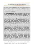 Vorschau - Arbeitsblätter - Verschiedene Familienformen (Differenziert) - Seite 1