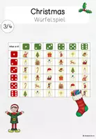 Vorschau - Arbeitsblätter - Würfelspiel Christmas - Deckblatt