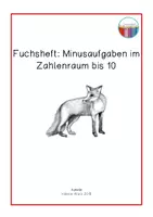 Vorschau - Arbeitsblätter - Fuchsheft - Minus im Zahlenraum bis 10 - Deckblatt