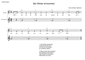 Vorschau - Arbeitsblätter - Der Winter ist kommen - Volkslied mit Stabspielen begleiten - Seite 3