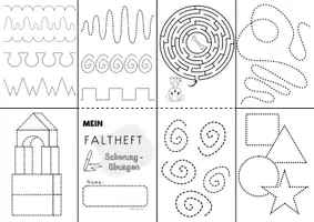 Vorschau - Arbeitsblätter - Falthefte Klasse 1, Klasse 2 Buchstaben, schwierige Laute, zur Buchstabeneinführung und Rechtschreibung - Seite 1