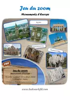 Aperçu - Apprentissages en autonomie - Jeu du zoom - Monuments d'Europe - Page de couverture