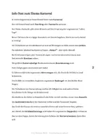 Vorschau - Arbeitsblätter - Infotext zum Karneval + Kreuzworträtsel + Labyrinth - Seite 1