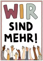 Vorschau - Mal- und Bastelvorlagen - Protest Poster - gegen Rechtsextremismus / Rechts / Demonstration #demokratiestärken - Seite 2