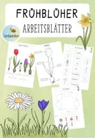 Vorschau - Arbeitsblätter - Frühblüher Arbeitsblätter (Kl. 1/2) - Deckblatt