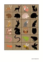 Vorschau - Interaktives Material - Klettmappe - "Tiere des Waldes" - Seite 2