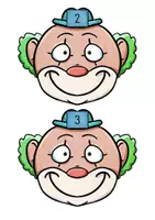 Vorschau - Unterrichtsreihen - Karneval - Fasching - Subtraktionen im Zahlenraum 10 - Legematerial - Clown und Konfetti - Seite 2