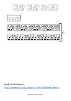 anteprima - Clipart / Immagini originali - Clap clap sound - spartito ritmico per piccole percussioni - Pagina 1