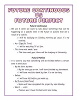 Vorschau - Arbeitsblätter - 40 Future Continuous vs Future Perfect fill-in-the-gap exercises. Prüfung - Seite 3