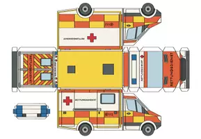 Vorschau - Mal- und Bastelvorlagen - Gesamtpaket "Achtung, Notfall" Polizei, Feuerwehr und Rettungsdienst - DaZ / DaF / Sachunterricht (stark wachsend) - Seite 1