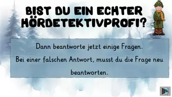 Vorschau - Stundenentwürfe - interaktive Hörspur Winter: Wer vermisst Mimi - Seite 1