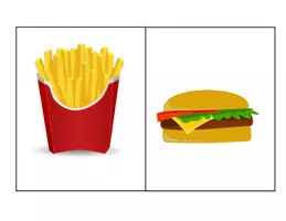 Vorschau - Bildkarten - Fast-Food-Spiel - Deckblatt