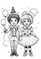 Vorschau - Mal- und Bastelvorlagen - Karneval zum Ausmalen – Lustige Malvorlagen für die Grundschule - Seite 3