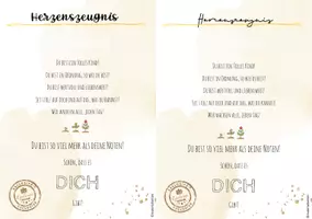 Vorschau - Mal- und Bastelvorlagen - Herzenszeugnis - Zusatz zum Zeugnis - Seite 3