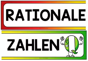 Vorschau - Präsentationen/Tafelbilder - Rationale Zahlen – Tafelmaterial & Bildkarten | Zahlengerade und Zahlenmengen - Seite 1