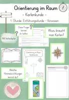 Vorschau - Stundenentwürfe - Kartenkunde: 1.Stunde - Einführungsstunde (Vorwissen) - Deckblatt