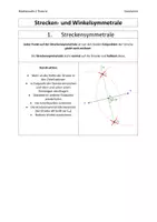 Vorschau - Arbeitsblätter - Strecken- und Winkelsymmetrale Merkblätter - Deckblatt