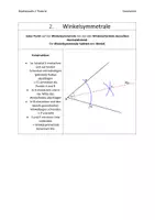 Vorschau - Arbeitsblätter - Strecken- und Winkelsymmetrale Merkblätter - Seite 1
