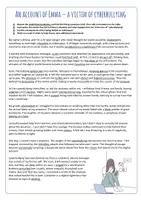 Vorschau - Arbeitsblätter - formal E-mail-writing cyberbullying: "An account of Emma" - Deckblatt