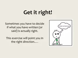 Vorschau - Arbeitsblätter - Get it right - Deckblatt