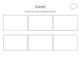 Vorschau - Arbeitsblätter - Comic-Arbeitsblatt für die Arbeit mit Literatur - Deckblatt