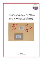 Vorschau - Fördermaterial/Inklusion - Einführung des Größer-und Kleinerzeichens - Deckblatt