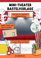 Vorschau - Mal- und Bastelvorlagen - Minitheater Basteln Kunst Theater - Deckblatt