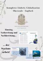 Vorschau - Unterrichtsreihen - Globalization: komplette Einheit mit *Stationsarbeit* - Deckblatt