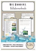 Vorschau - Arbeitsblätter - MATERIALPAKET(mitwachsend): Balladen - Textverständnis, Produktive Schreiben, Ur-Ei (Nis Randers, John Maynard, Ritter Kunkel…) - Seite 1
