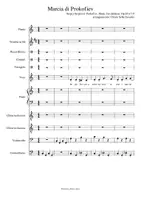 anteprima - Altro tipo di materiale - Marcia di Prokofiev - partitura per 11 strumenti - Pagina di copertina