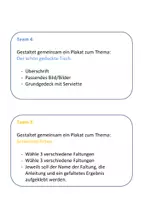 Vorschau - Stundenentwürfe - AA Plakate Tischdecken, Servietten falten, Tischsitten im Fachunterricht - Seite 3