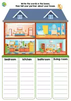 Vista previa - Hojas de trabajo - Inside House Worksheet - Portada