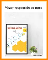 Vista previa - Decoración del aula - Respiración de la Abeja. Lámina de Atención Plena y Regulación Emocional - página 1