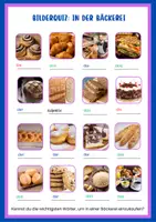 Vorschau - Bildkarten - Bilderquiz DaZ In der Bäckerei - Deckblatt