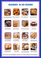 Vorschau - Bildkarten - Bilderquiz DaZ In der Bäckerei - Seite 1