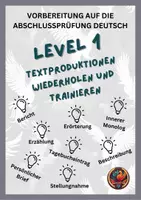 Vorschau - Arbeitsblätter - Prüfungsvorbereitung - Textproduktionen - Deckblatt