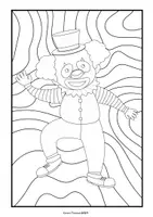 Vorschau - Mal- und Bastelvorlagen - Ausmalbilder Clowns Fasching/Karneval/Fastnacht - Seite 1
