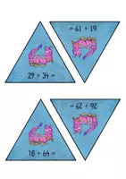 Vorschau - Unterrichtsreihen - Mathematik - Triomino - Zahlenraum 100 - Additionen - 2.Klasse - Seite 2