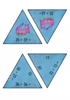 Vorschau - Unterrichtsreihen - Mathematik - Triomino - Zahlenraum 100 - Additionen - 2.Klasse - Seite 3