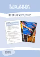 Vorschau - Spiele - Leittext, Backgammon, Spiel, Technik, Werken, Projektprüfung - Deckblatt