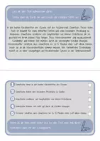Vorschau - Arbeitsblätter - Lesetraining DaZ Wendekarten Leseförderung Lesespiel Grundschule 3. & 4. Klasse mit Lösungskarte - Seite 1