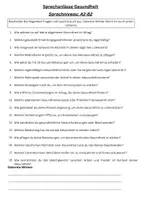 Vorschau - Arbeitsblätter - Sprechanlässe Thema Gesundheit Sprechen DaZ Deutsch Konversation DaF Sprachförderung Sprechanlass DaZ Sprechübung A2 - B2 - Seite 1