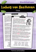 Vorschau - Arbeitsblätter - Ludwig van Beethoven - Cloze with solution - Famous personalities (English) - Deckblatt