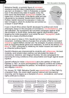Vorschau - Arbeitsblätter - Mahatma Gandhi - Cloze with solution - Famous personalities (English) - Seite 2